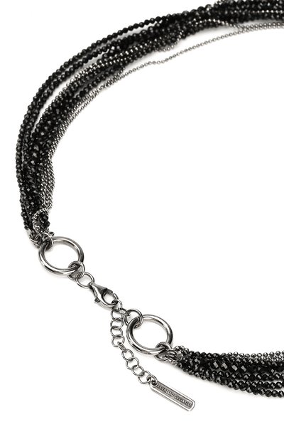 Колье BRUNELLO CUCINELLI черного цвета по цене 161500 руб., арт. MC0W9LS01/M, фото 3 Колье BRUNELLO CUCINELLI, арт. MC0W9LS01/M, фото 3