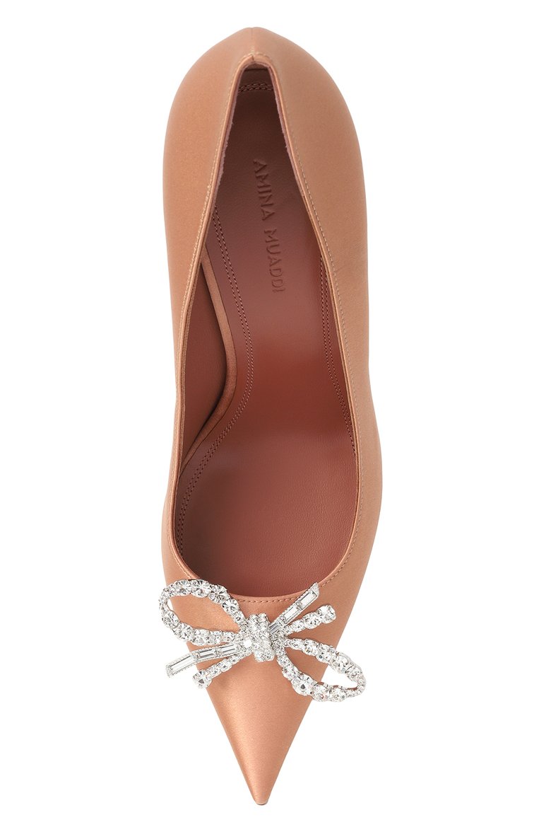 Текстильные туфли rosie 95 AMINA MUADDI, арт. R0SIE PUMP 95/LATTE, фото 4