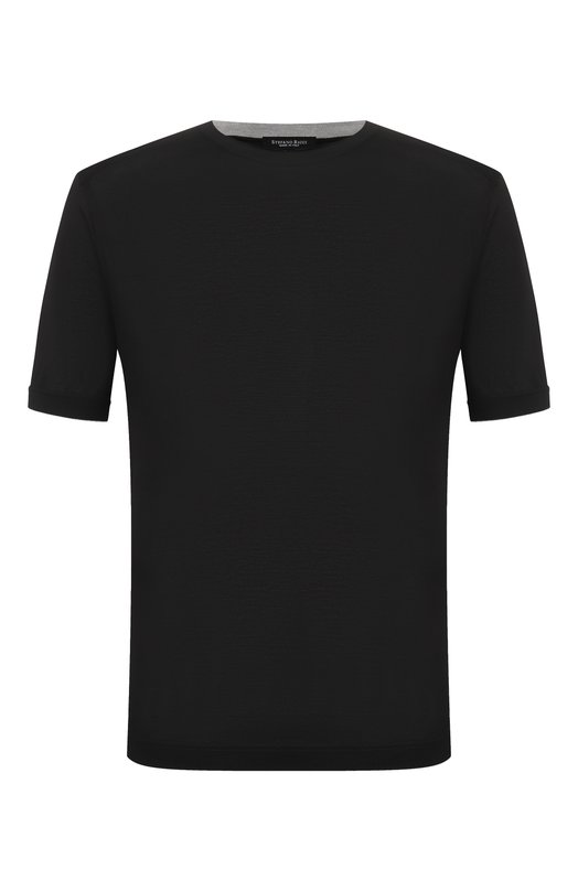 Шелковая футболка Stefano Ricci K919512G10/R25190 Чёрный K919512G10/R25190