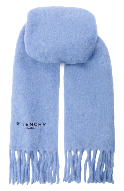 Шерстяной шарф Givenchy 710003187 Голубой 710003187