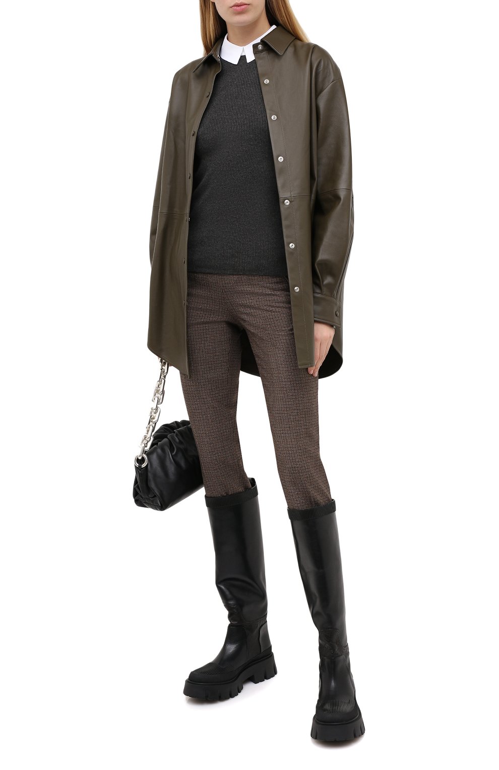 Шерстяные брюки MAISON MARGIELA коричневого цвета по цене 86050 руб., арт. S51KA0530/S53200, фото 2 Шерстяные брюки MAISON MARGIELA, арт. S51KA0530/S53200, фото 2