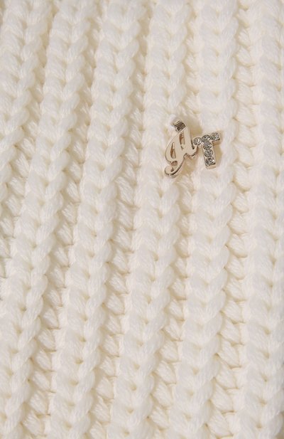 Шерстяной шарф-снуд IL TRENINO белого цвета по цене 5835 руб., арт. 22 6128/VA, фото 3 Шерстяной шарф-снуд IL TRENINO, арт. 22 6128/VA, фото 3