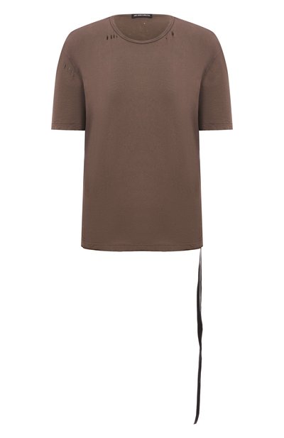 Женская хлопковая футболка ANN DEMEULEMEESTER, арт. B0013500/FA638