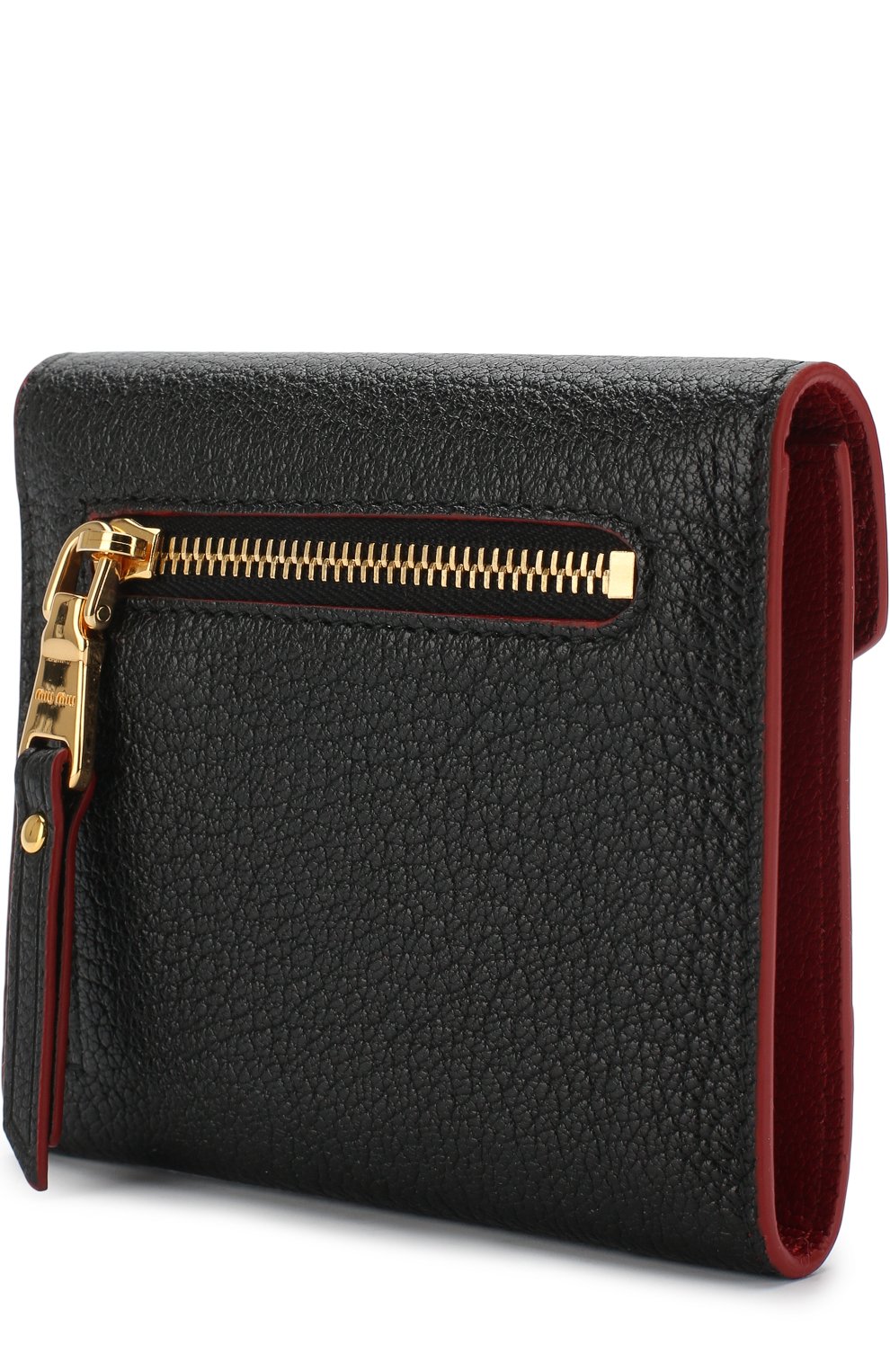 Кожаный кошелек с логотипом бренда MIU MIU, арт. 5MH014-2BC3-F0002, фото 2