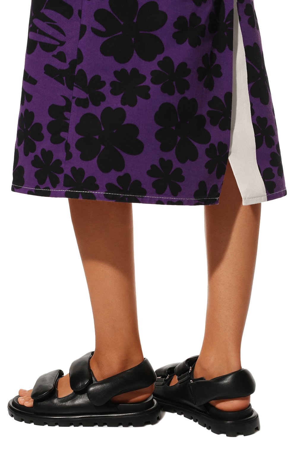 Кожаные сандалии MIU MIU, арт. 5X694D-038-F0002-010, фото 3