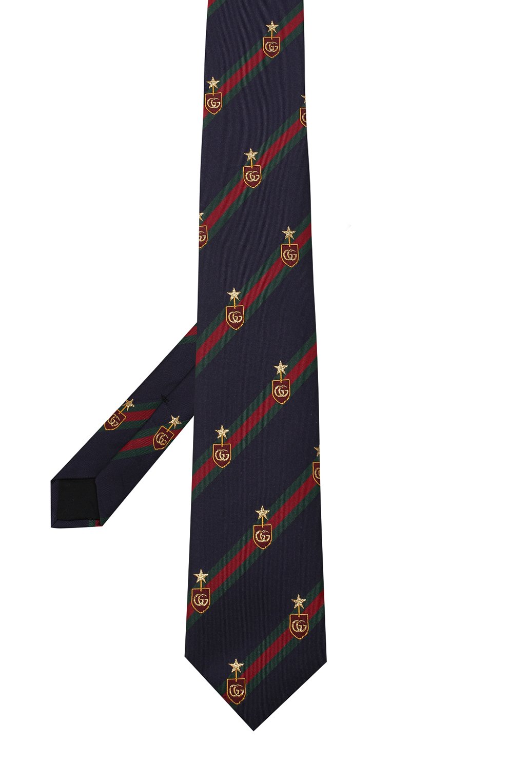 Шелковый галстук GUCCI синего цвета по цене 25920 руб., арт. 521716/4B744, фото 2 Шелковый галстук GUCCI, арт. 521716/4B744, фото 2