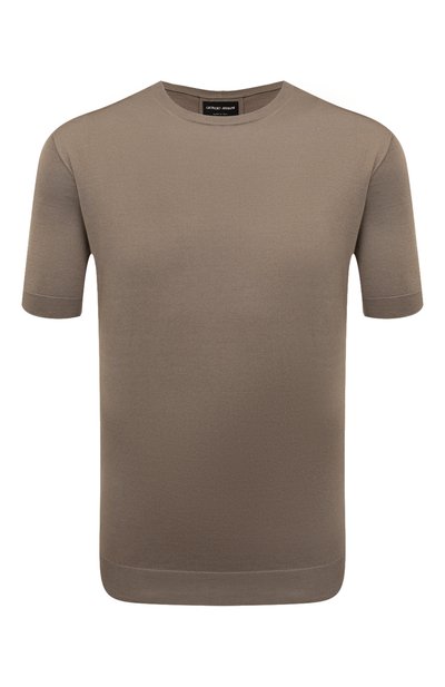 Мужской джемпер из шелка и хлопка GIORGIO ARMANI, арт. 3HSM38/SM63Z