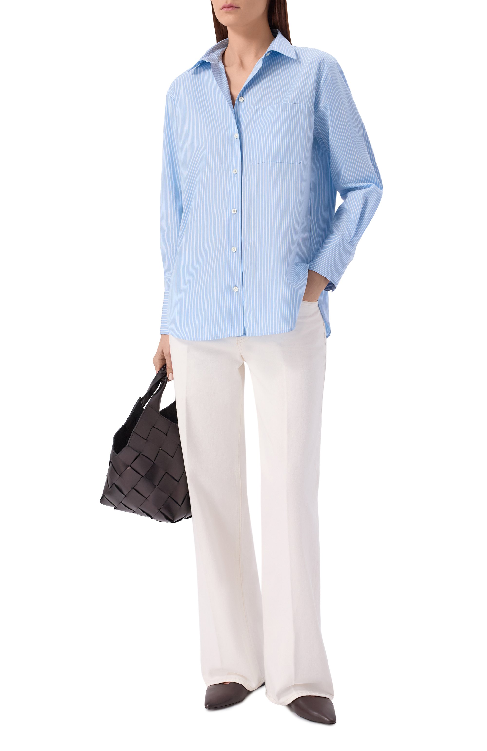 Хлопковая рубашка FRAME DENIM, арт. WS26WSH004/THE STRIPED B0Y SHIRT, фото 2