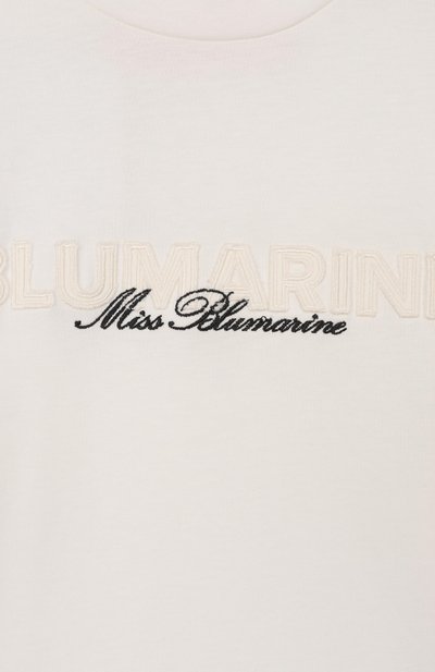 Хлопковая футболка BLUMARINE, арт. BFTS0250/JF031_001, фото 3