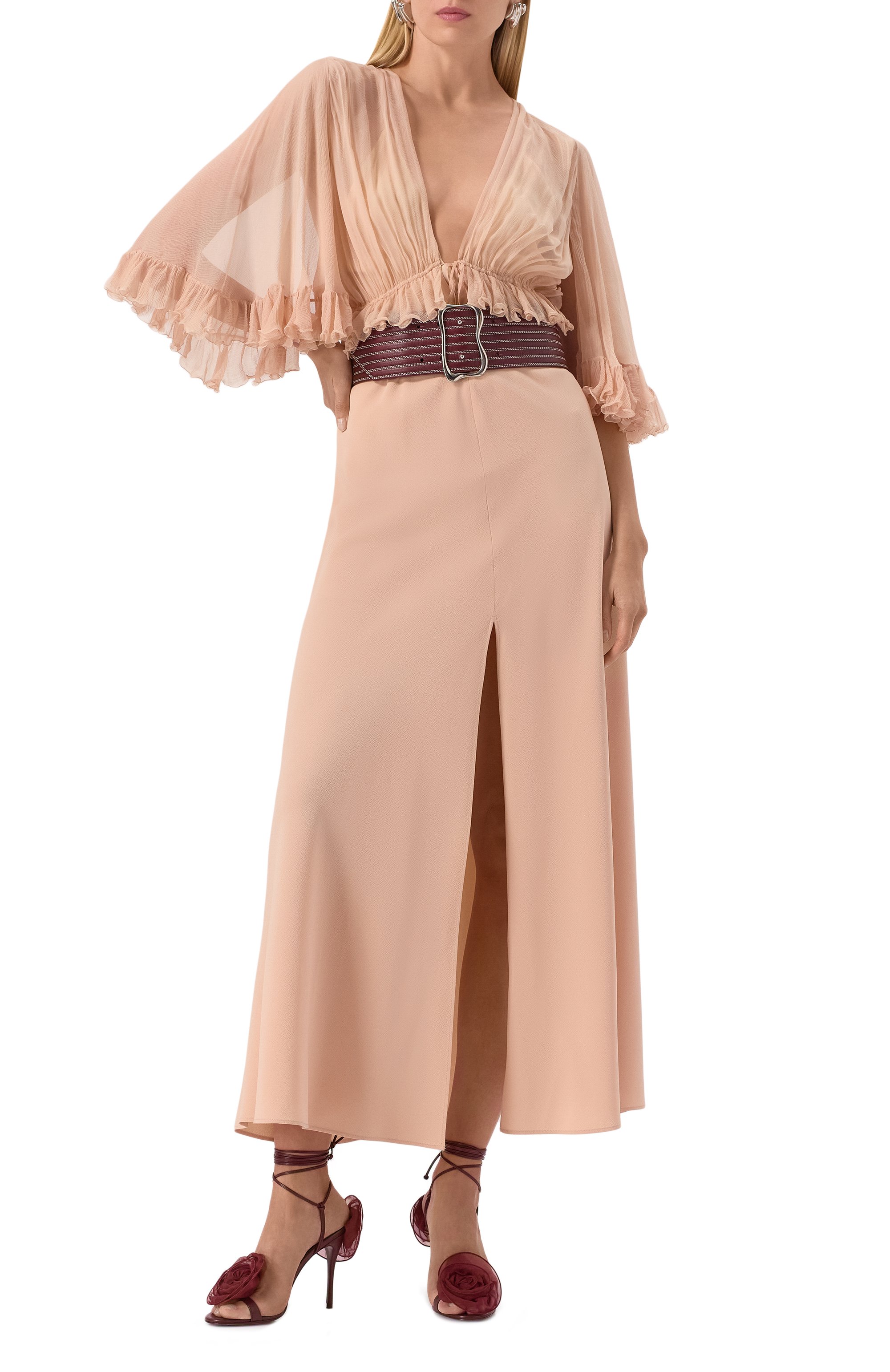 Шелковое платье CHLOÉ, арт. CHC25SR026355, фото 2