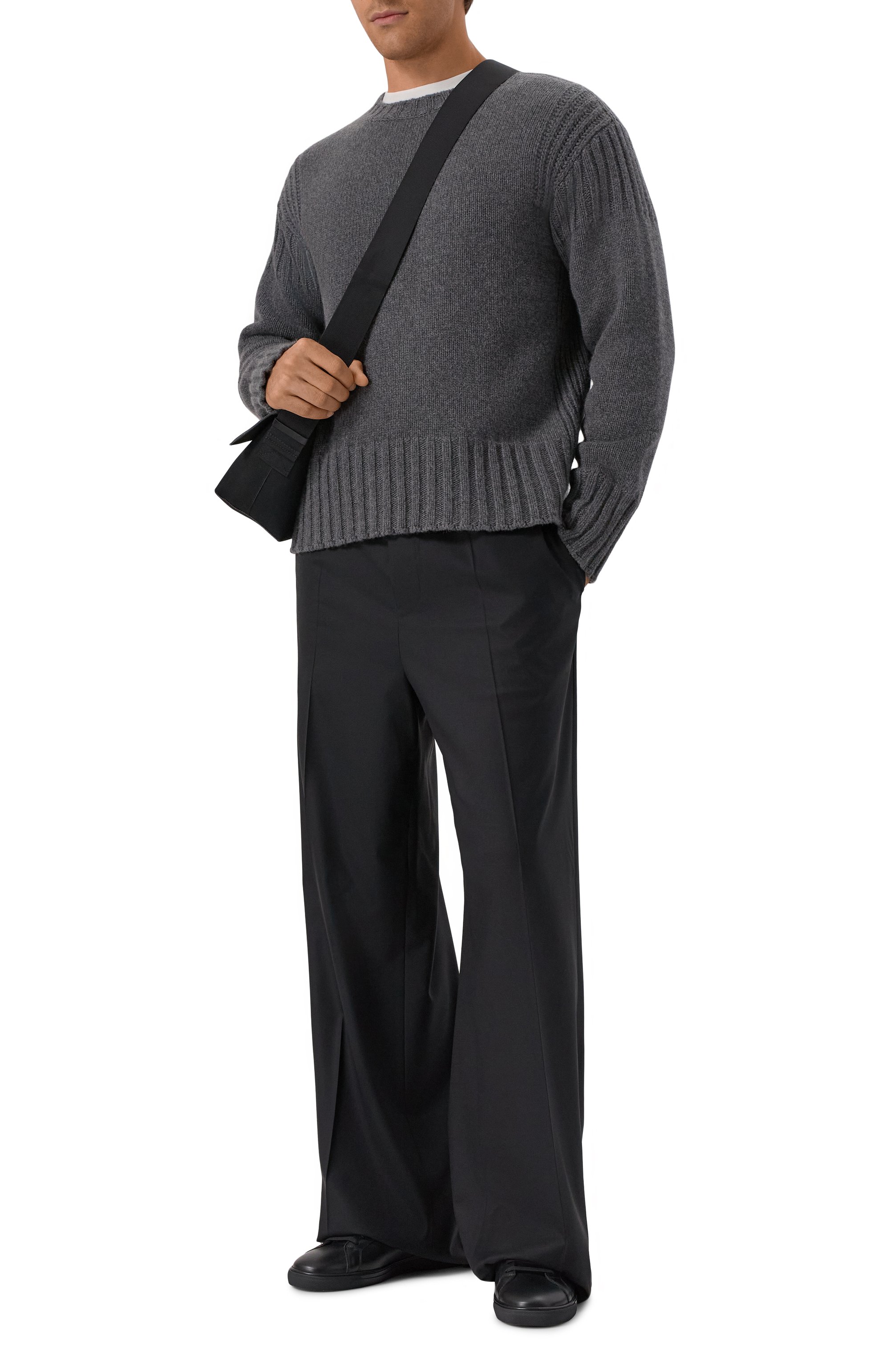 Кожаные кеды andy SAINT LAURENT черного цвета по цене 75450 руб., арт. 606833/0ZS00, фото 2 Кожаные кеды andy SAINT LAURENT, арт. 606833/0ZS00, фото 2