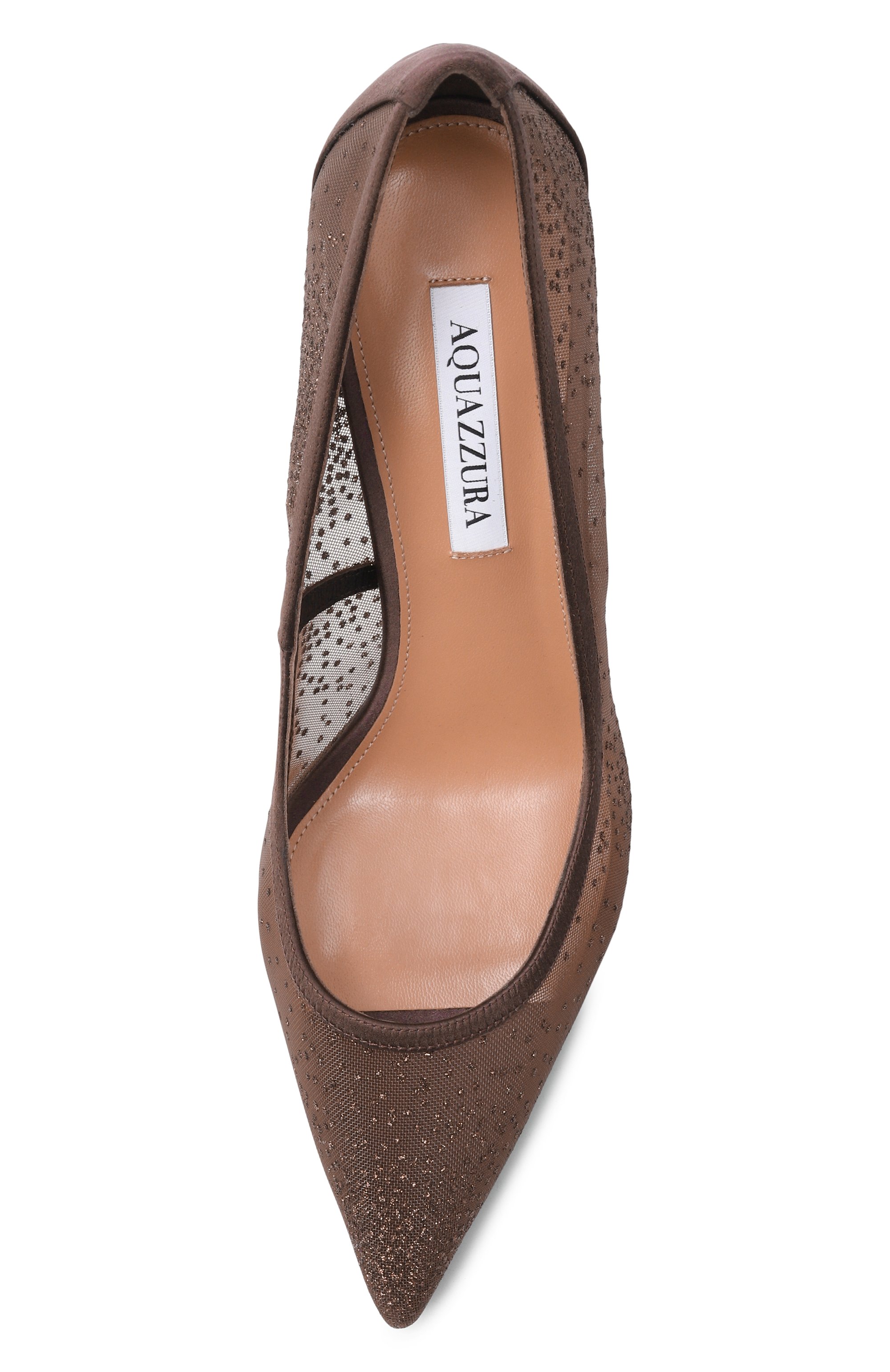 Текстильные туфли nude 85 AQUAZZURA, арт. NDEMIDP0-SHI-ESP, фото 6