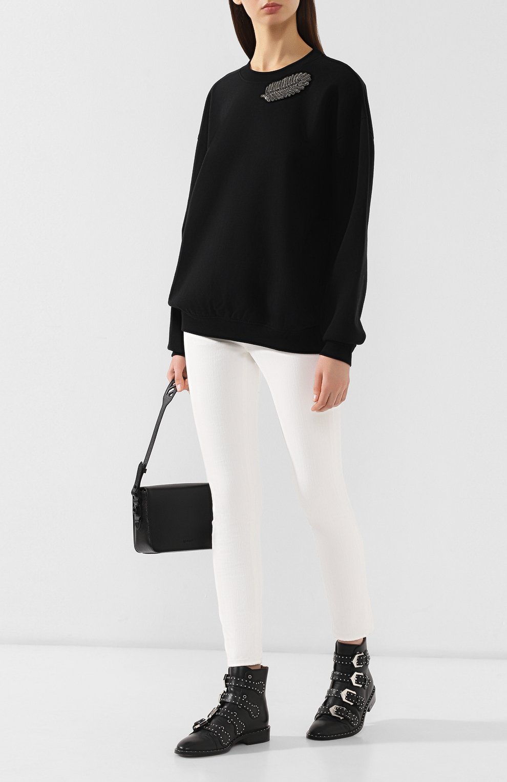 Свитшот ACNE STUDIOS черного цвета по цене 32050 руб., арт. AI0025, фото 2 Свитшот ACNE STUDIOS, арт. AI0025, фото 2