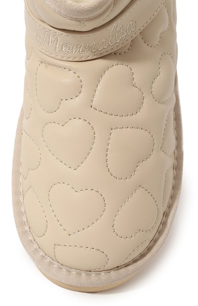 Угги MONNALISA бежевого цвета по цене 19100 руб., арт. 8CB001/2701, фото 4 Угги MONNALISA, арт. 8CB001/2701, фото 4