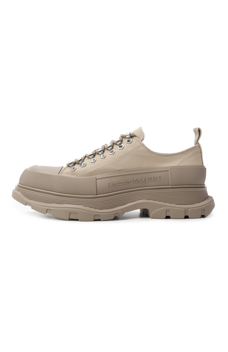 Мужские текстильные ботинки tread slick ALEXANDER MCQUEEN бежевого цвета, арт. 735817W4MV1 7732 | Фото 4 (Подошва: Массивная; Материал внутренний: Натуральная кожа; Материал внешний: Текстиль; Каблук высота: Высокий; Мужское Кросс-КТ: Хайкеры-обувь; Материал утеплителя: Без утеплителя)