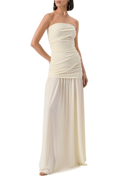 Платье THE ANDAMANE кремового цвета по цене 54100 руб., арт. TM170136A/TJP073, фото 2 Платье THE ANDAMANE, арт. TM170136A/TJP073, фото 2