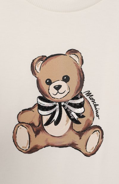 Хлопковая футболка MOSCHINO, арт. HCM06K/LBA11/10-14, фото 3