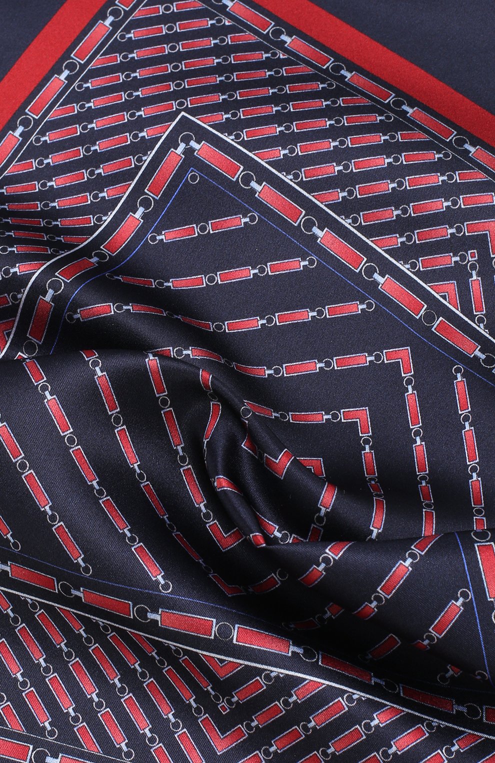 Шелковый платок с принтом ZILLI бордового цвета по цене 8995 руб., арт. 50075/HANDKERCHIEF, фото 2 Шелковый платок с принтом ZILLI, арт. 50075/HANDKERCHIEF, фото 2
