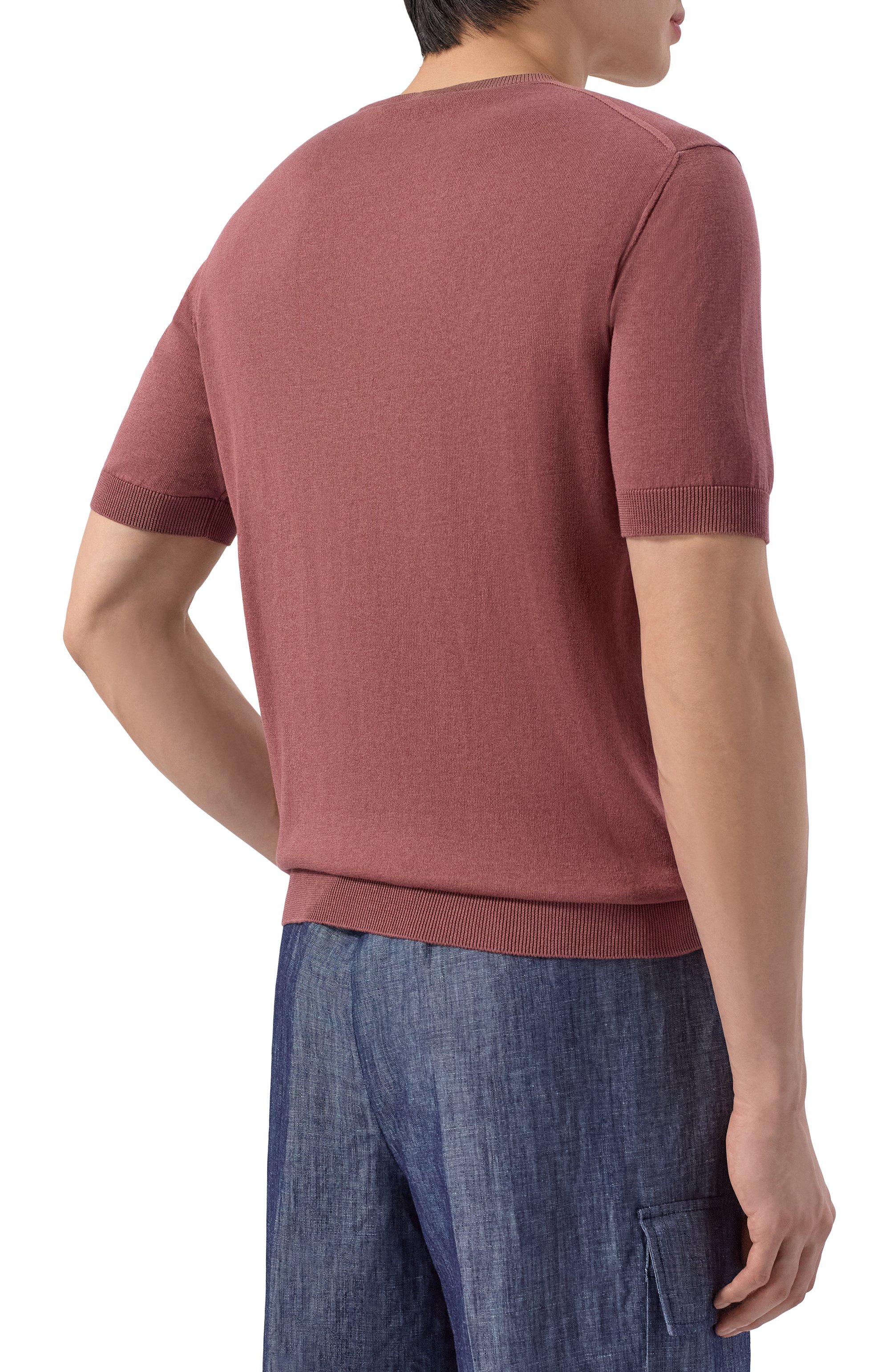 Джемпер из шелка и хлопка ANDREA CAMPAGNA, арт. M5425-1033, фото 4