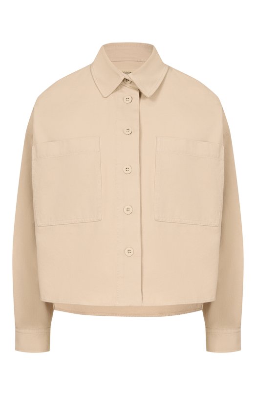 Хлопковая рубашка Weekend Max Mara RADENTE Кремовый RADENTE