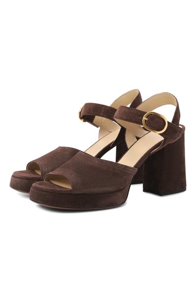Женские замшевые босоножки fawcette 100 VALENTINO, арт. 8W0S0MI1/DHU