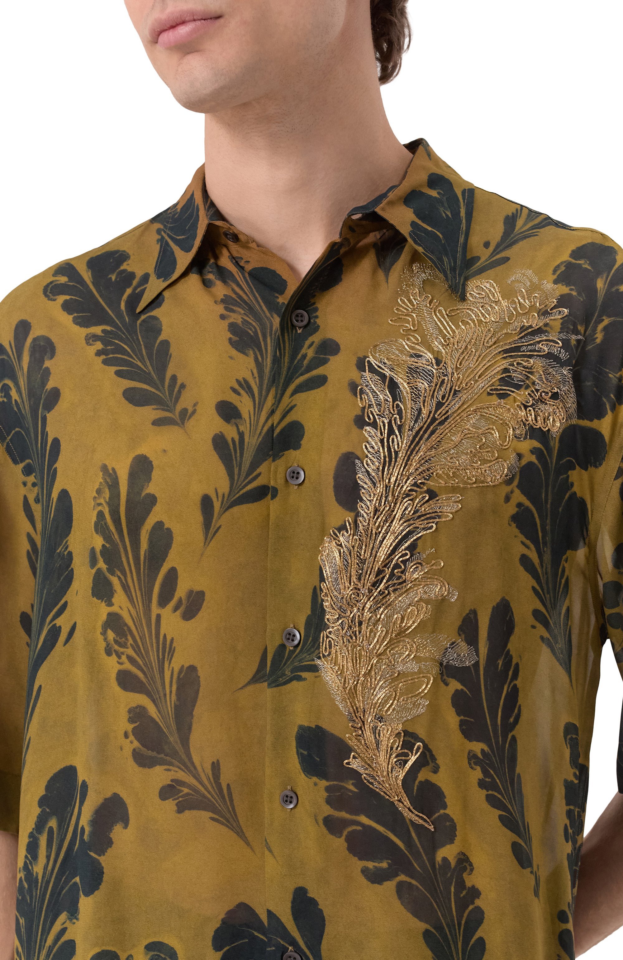 Рубашка из вискозы DRIES VAN NOTEN, арт. 251-020751-1004, фото 5