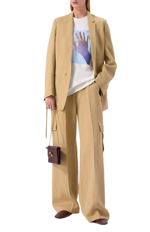 Хлопковая футболка Jil Sander J03GC0157/J20361 Белый  J03GC0157/J20361 Фото 2