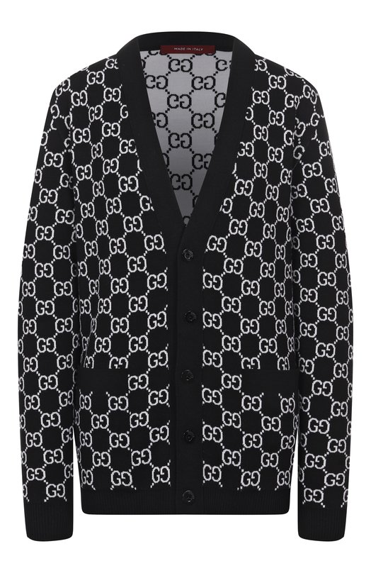Шерстяной кардиган Gucci 798157/XKEJP Чёрный 798157/XKEJP