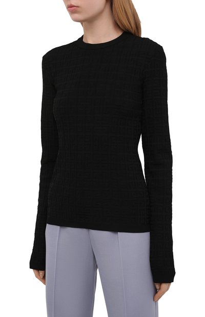 Пуловер из вискозы GIVENCHY черного цвета по цене 96050 руб., арт. BW90D94ZA4, фото 3 Пуловер из вискозы GIVENCHY, арт. BW90D94ZA4, фото 3
