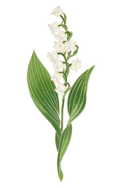 Брошь ландыш РУССКИЕ САМОЦВЕТЫ, арт. 41500, фото 1