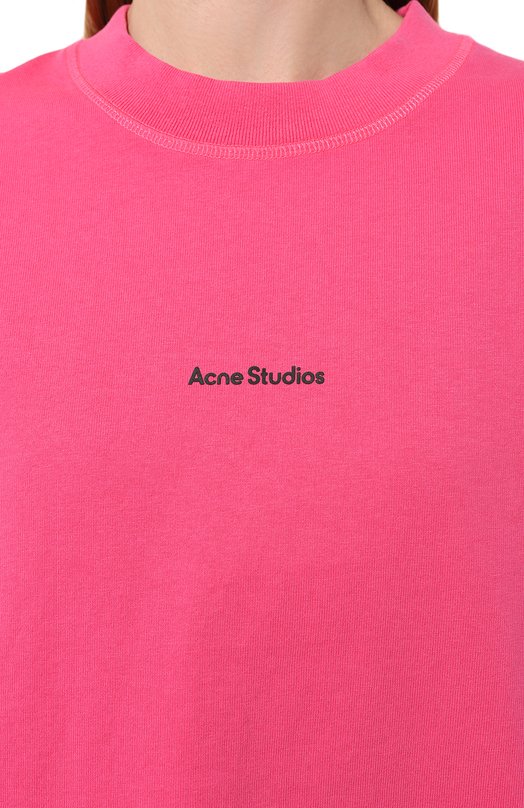 фото Хлопковая футболка acne studios