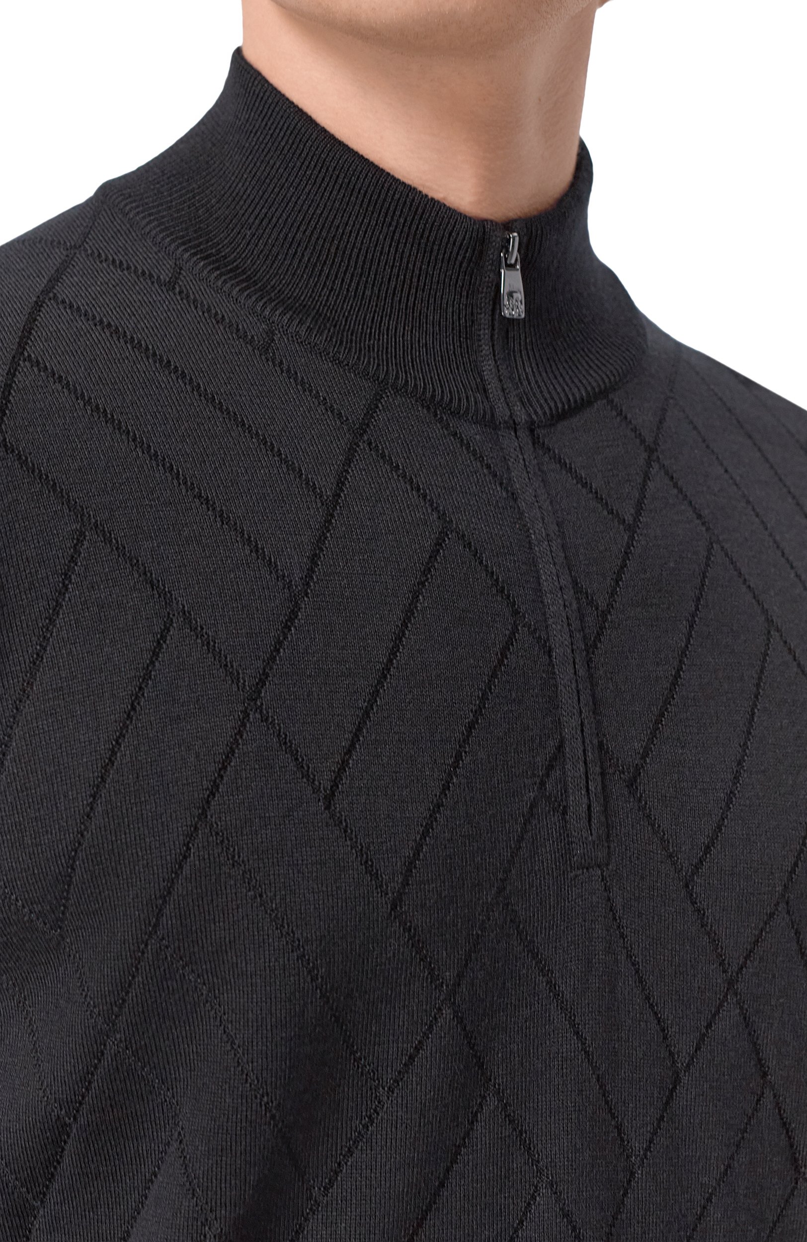 Шерстяной джемпер CORNELIANI черного цвета по цене 74450 руб., арт. 28M50A/2A25113, фото 5 Шерстяной джемпер CORNELIANI, арт. 28M50A/2A25113, фото 5