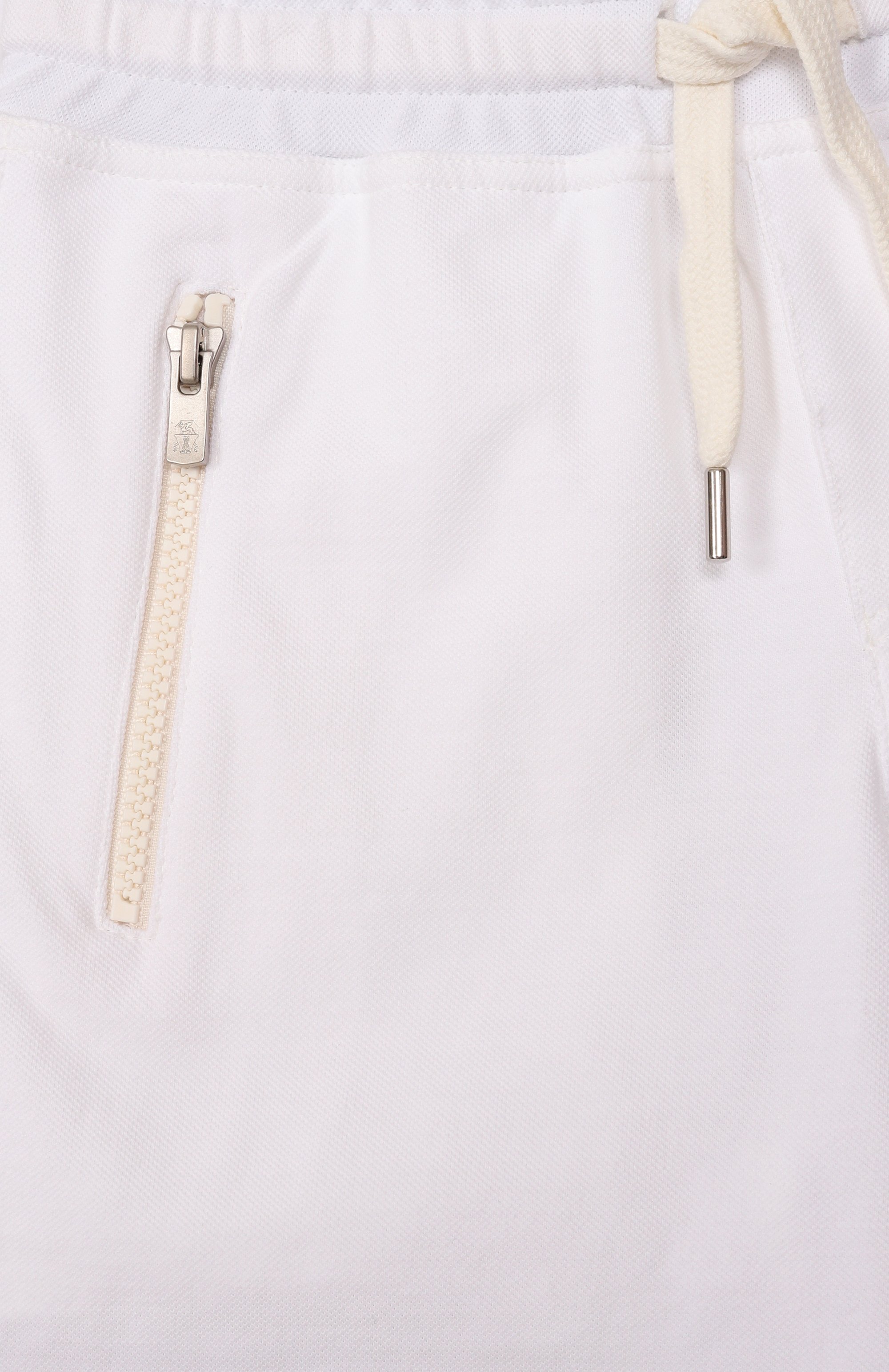 Хлопковые шорты BRUNELLO CUCINELLI белого цвета по цене 39950 руб., арт. BE854E392B, фото 3 Хлопковые шорты BRUNELLO CUCINELLI, арт. BE854E392B, фото 3