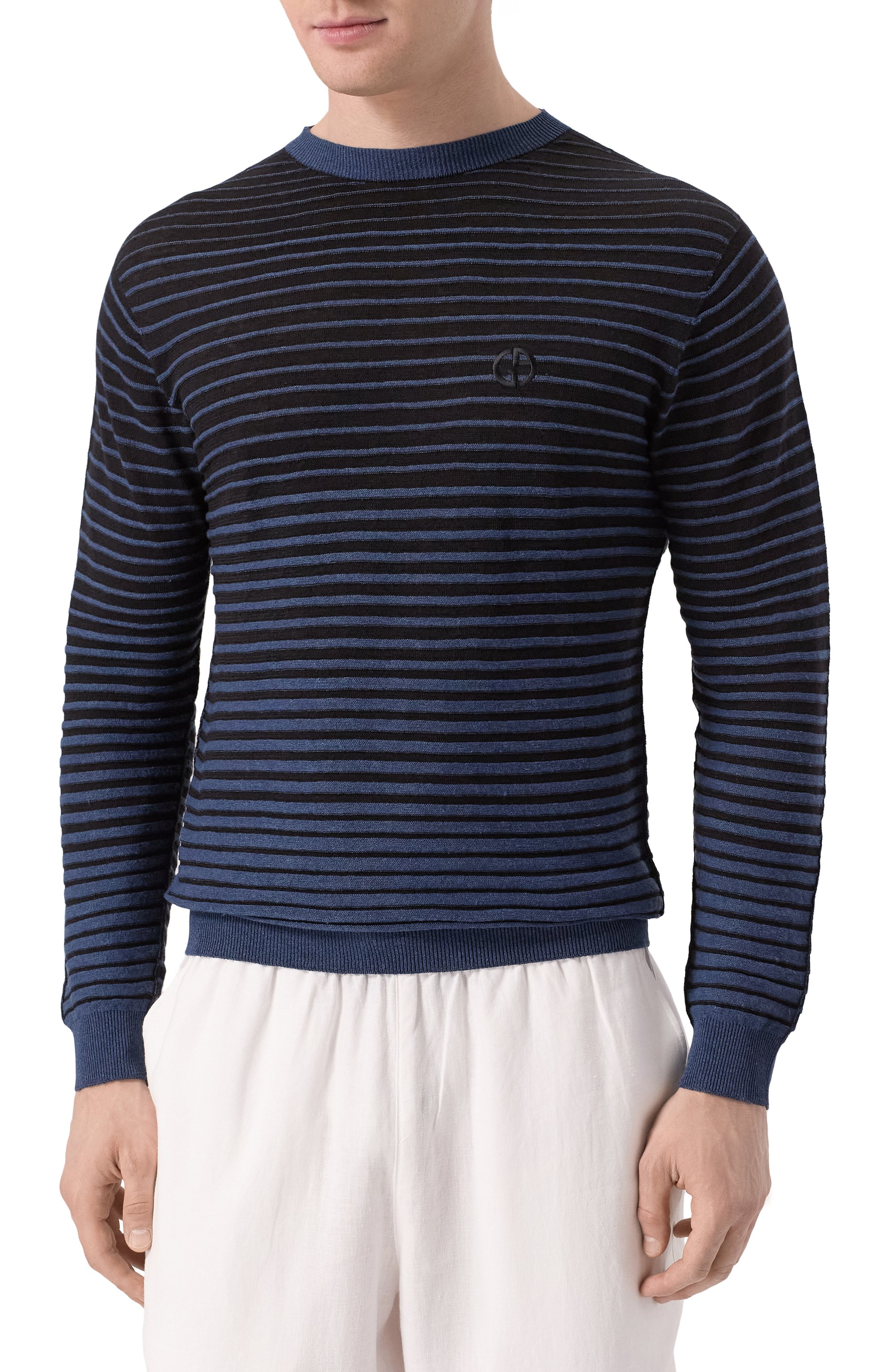 Джемпер изо ль�на и хлопка GIORGIO ARMANI, арт. GM000978/AF14548, фото 3