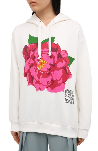 Хлопковое худи GUCCI, арт. 615061/XJDC8, фото 3
