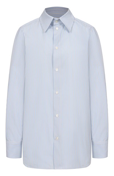 Женская хлопковая рубашка SAINT LAURENT, арт. 830240/Y1L12