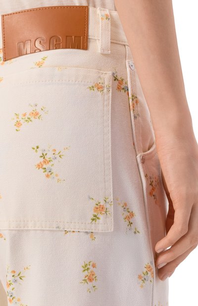 Джинсы MSGM кремового цвета по цене 47700 руб., арт. 4041MDP232L/267277, фото 5 Джинсы MSGM, арт. 4041MDP232L/267277, фото 5