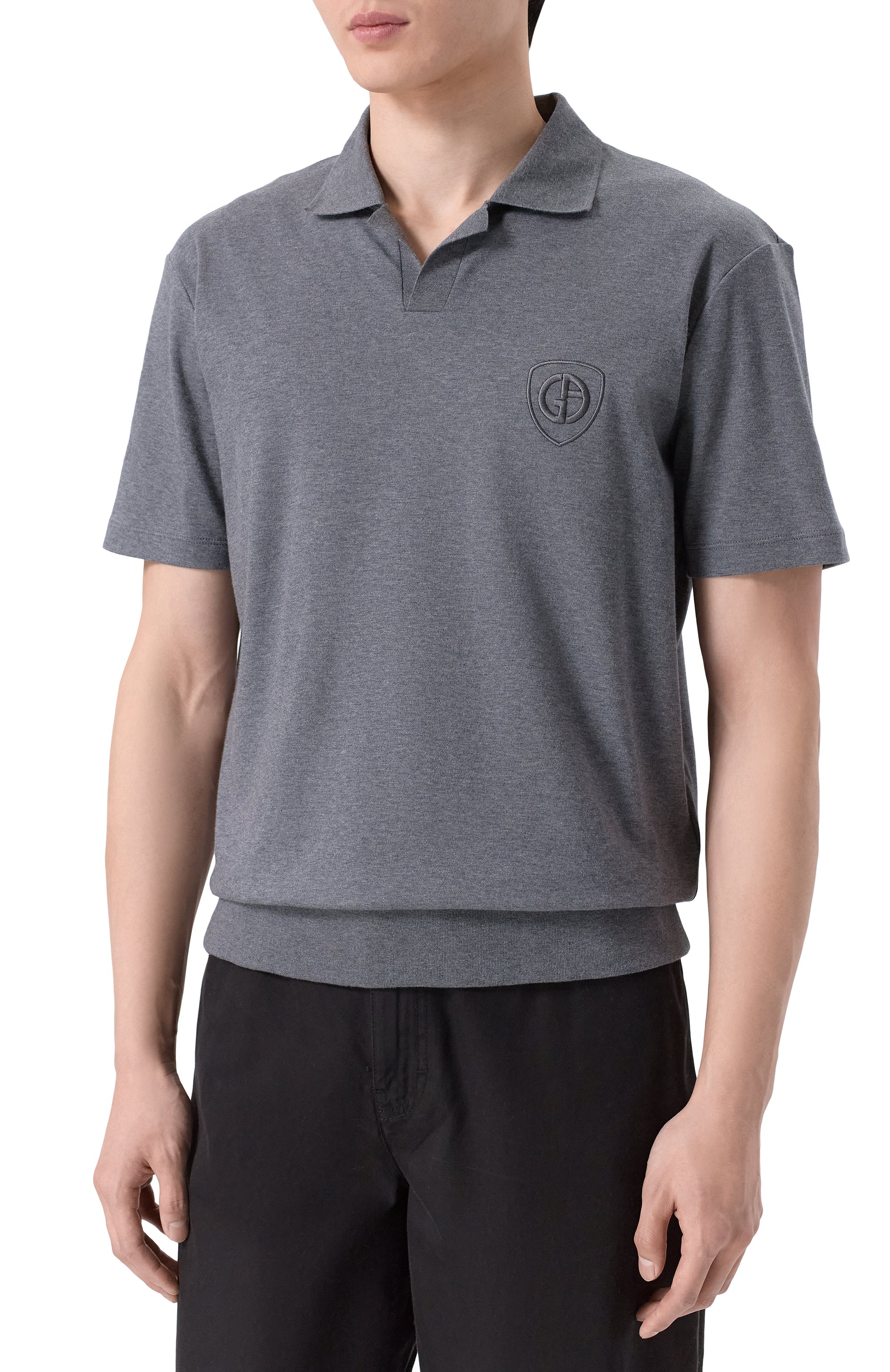 Хлопковое поло GIORGIO ARMANI, арт. GM003445/TE20542, фото 3