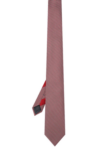 Шелковый галстук ZEGNA красного цвета по цене 28500 руб., арт. Z3D40T/100, фото 3 Шелковый галстук ZEGNA, арт. Z3D40T/100, фото 3
