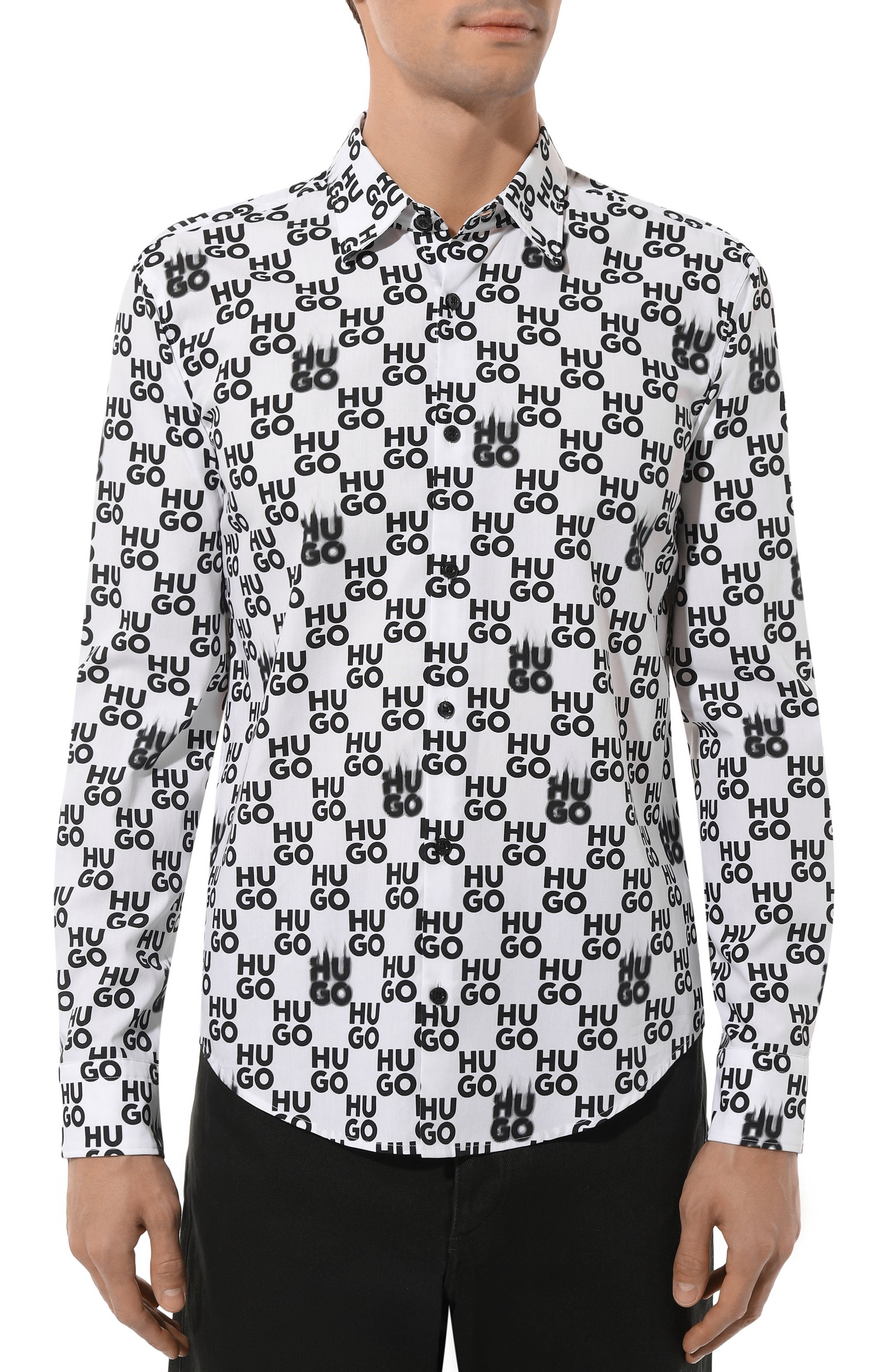 Хлопковая рубашка HUGO, арт. 50534257, фото 3