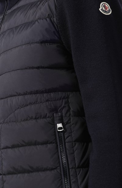 Утепленный кардига н на молнии с воротником-стойкой MONCLER, арт. D2-091-94127-00-94666, фото 5