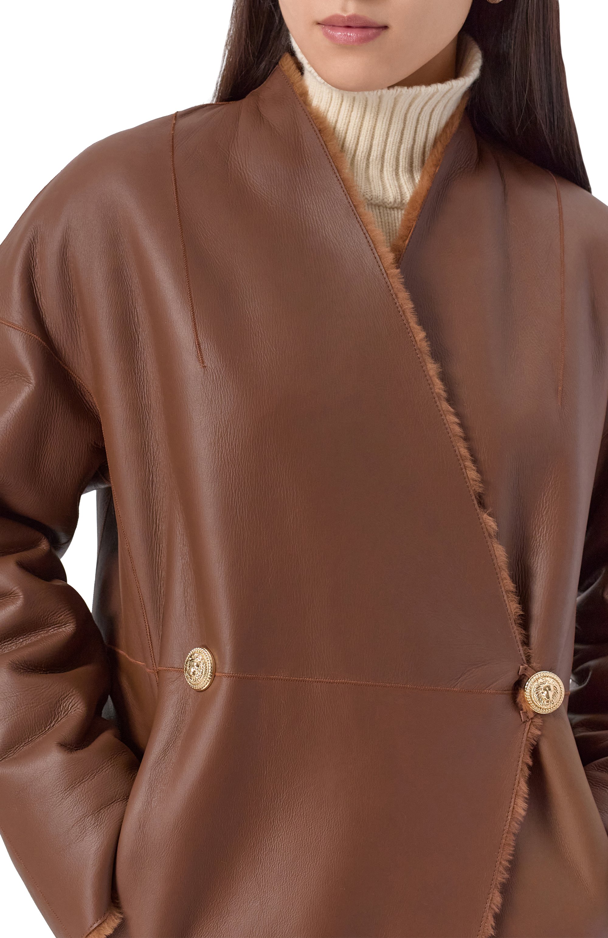 Двусторонняя дубленка VENERA M., арт. 2755, фото 5