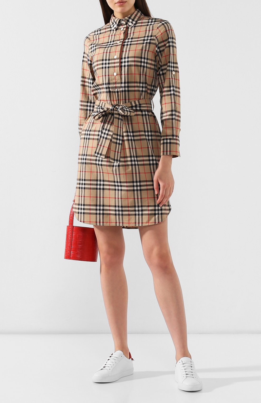 Хлопковое платье BURBERRY, арт. 8009064, фото 2
