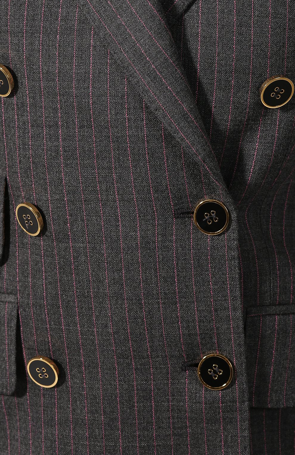 Шерстяной жакет DOLCE & GABBANA серого цвета по цене 259500 руб., арт. F29ADT/FRBCK, фото 5 Шерстяной жакет DOLCE & GABBANA, арт. F29ADT/FRBCK, фото 5