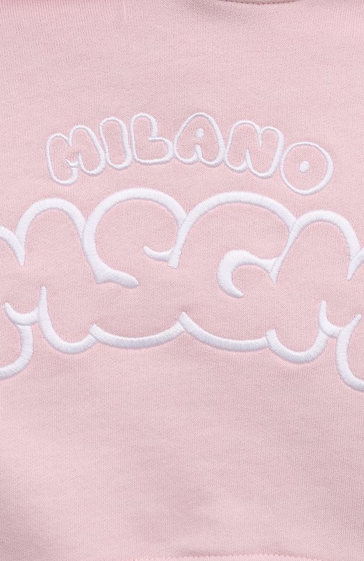 Укороченное худи из хлопка MSGM kids 3