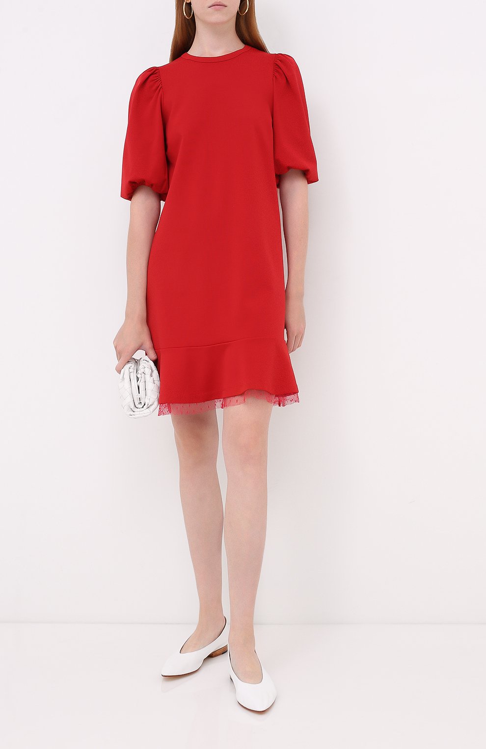 Платье REDVALENTINO красного цвета по цене 44600 руб., арт. UR3MJ05H/5C8, фото 2 Платье REDVALENTINO, арт. UR3MJ05H/5C8, фото 2