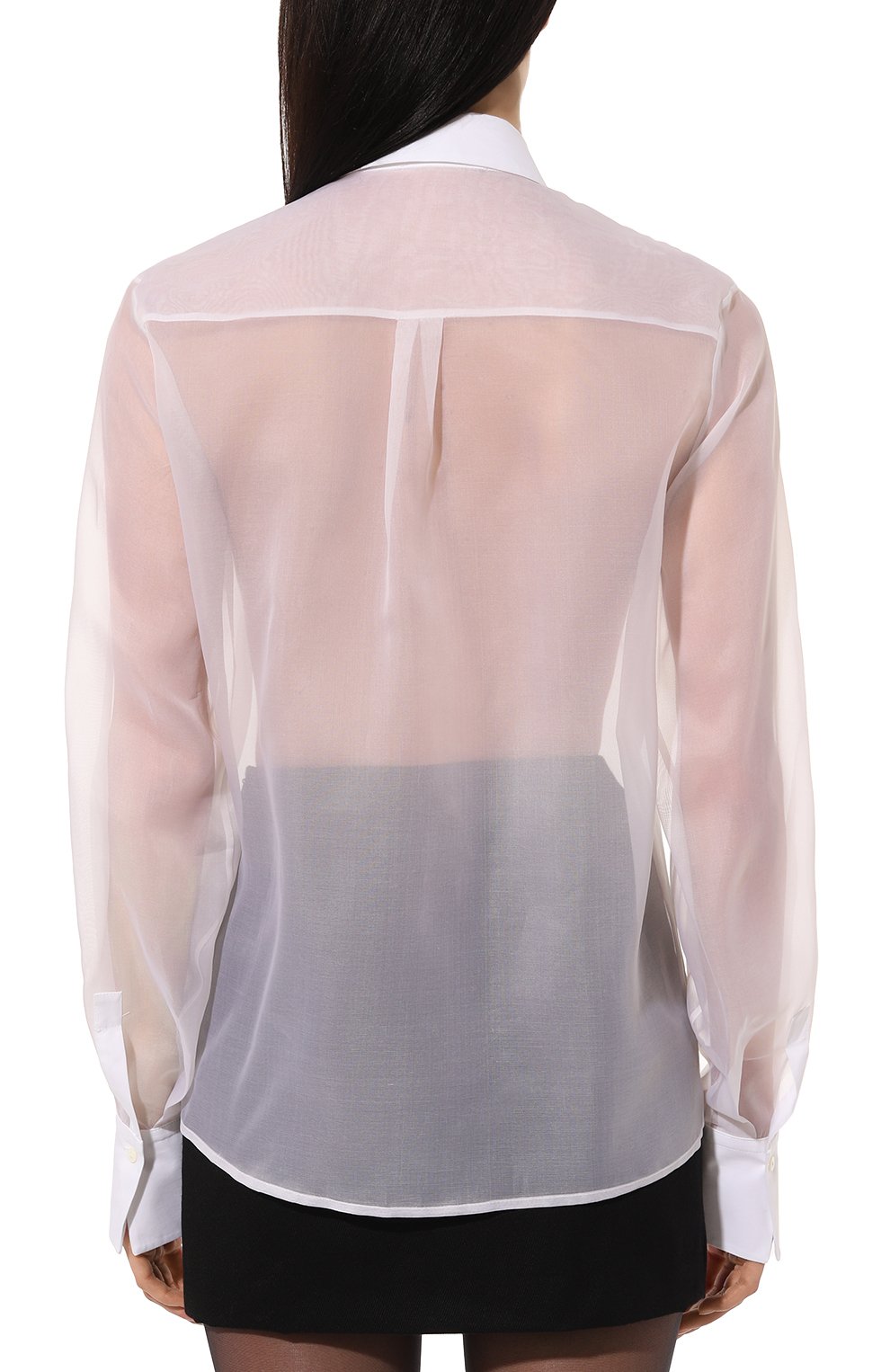 Шелковая блузка ANTONELLI FIRENZE белого цвета по цене 59950 руб., арт. M1275/4105, фото 4 Шелковая блузка ANTONELLI FIRENZE, арт. M1275/4105, фото 4