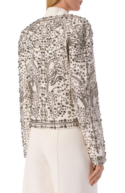 Жакет с отделкой стразами ELIE SAAB, арт. J0180NF25/BEC07, фото 4