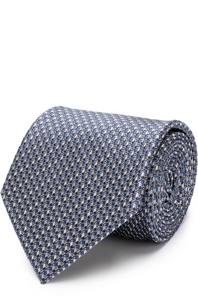 Мужской шелковый галстук с узором BRIONI, арт. 062I00/P7485