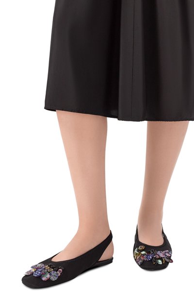 Текстильные балетки DRIES VAN NOTEN, арт. 262-131709/0800, фото 2
